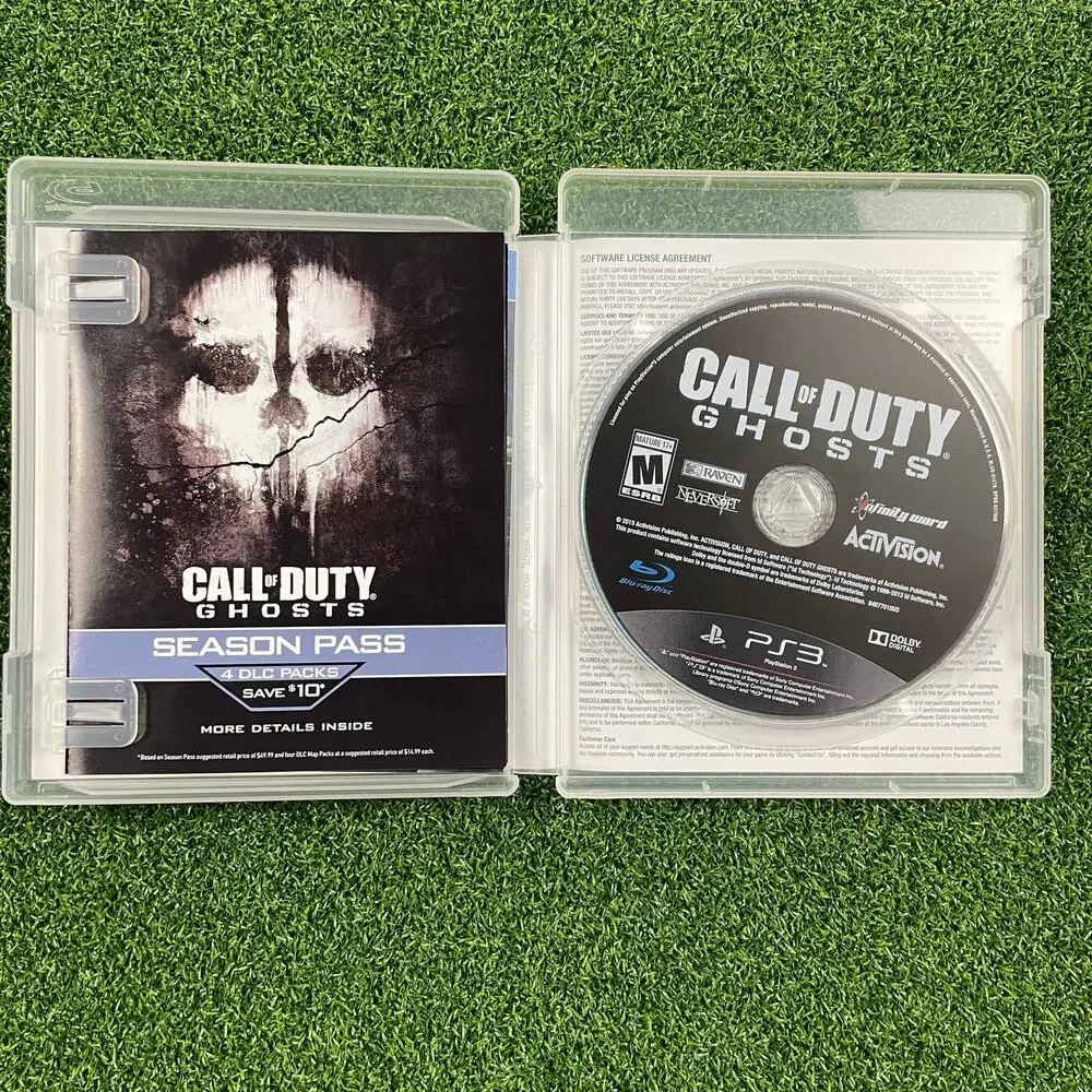 Lot of 3 Call of Duty 4: Modern Warfare, Modern Warfare 3, Ghost PlayStation 3
